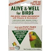 OASIS #80070 Alive and Well, Stress Preventative &amp; Pro-Biotic Tablets for Birds, white, 1 Count (Pack of 1)