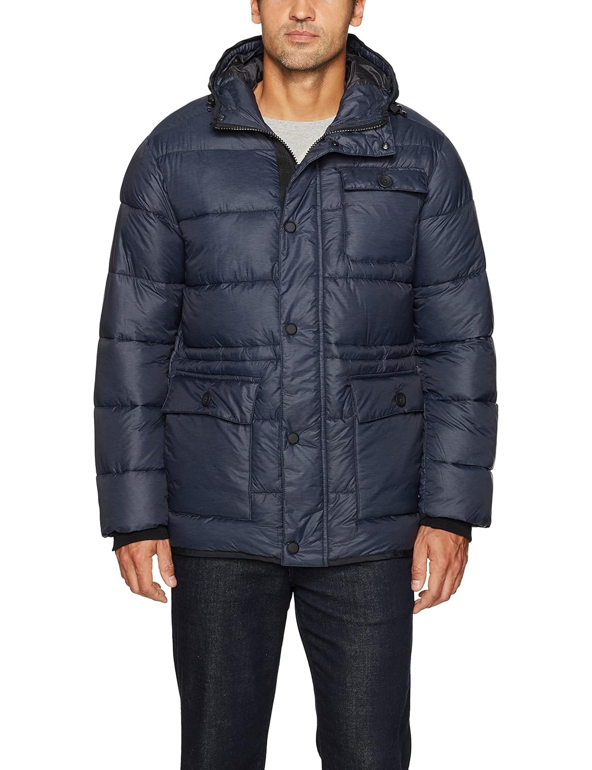 Jackets & Coats Hawke & Co Mens Hooded Puffer Field Jacket Down & Down ...