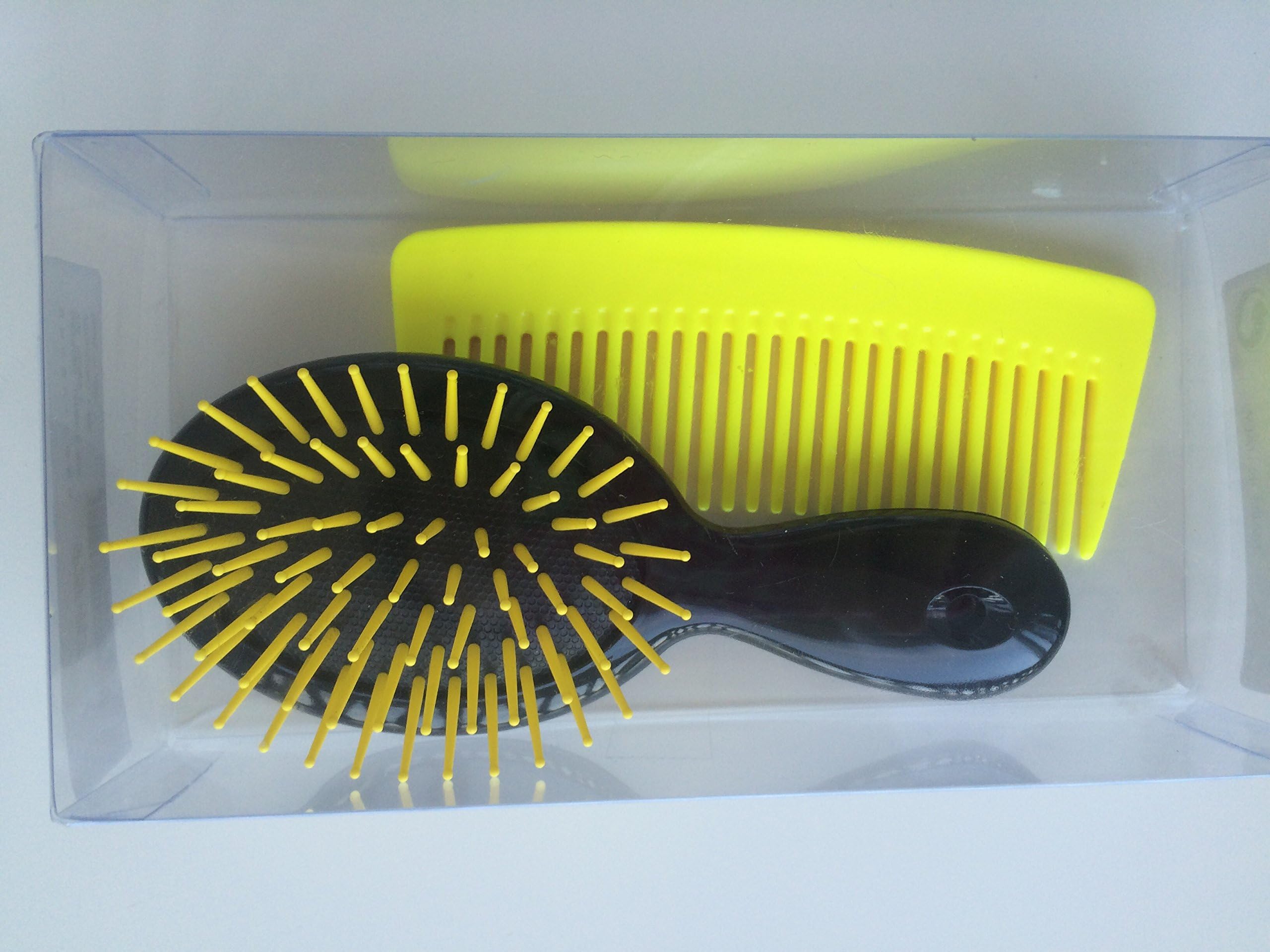 Janeke Baby Hair Brush Mini (1, Black/yellow)