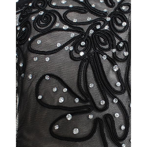 ALEX EVENINGS WOMEN’S LONG FORMAL EVENT, MOTHER OF THE BRIDE DRESS, WEDDING GUEST GOWN REGULAR SIZES, BLACK, 8 PETITE