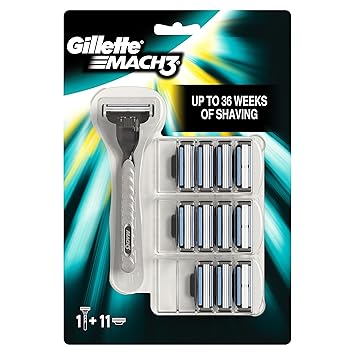 Gillette Mach3 Rasierklingen + 11 Rasierklingen Für Männer