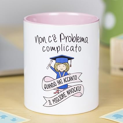 La Mente E Meravigliosa Tazza Con Frase E Disegno Divertente Non C E Problema Complicato Quando Hai Accanto Il Migliore Avvocato Regalo Per Avvocato Amazon It Casa E Cucina