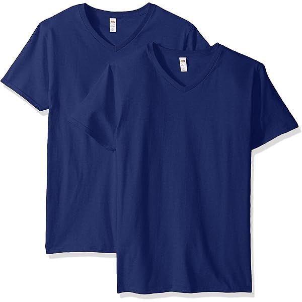 Volri® Men's Tagless V-Neck T-Shirt (Navy, Small) | Amazon.com