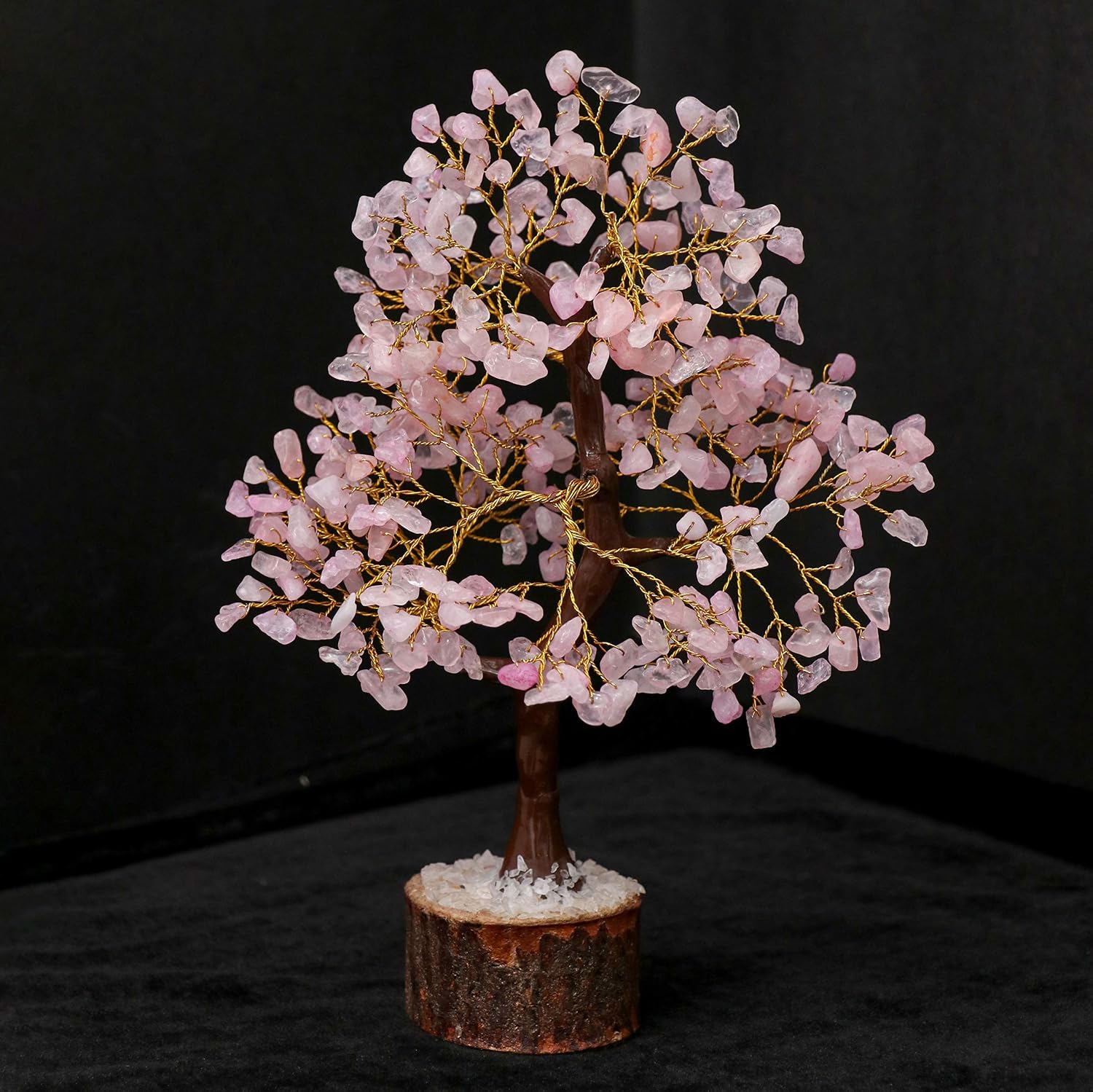 Rose Quartz Crystal Tree Cute Room Decor and Pink Home Decor Healing crystals Tree of Life Chakra Tree Birthday Gifts for Women Mum Her Sister House warming Gifts New Home Spiritual Presents Gift - Image 3