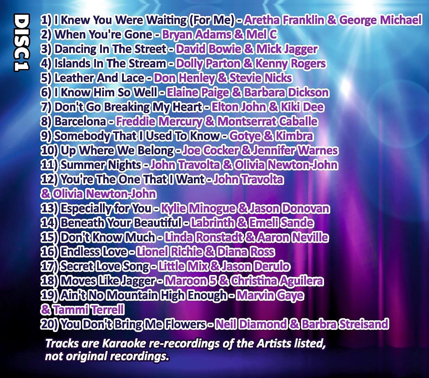 Mr Entertainer Big Karaoke Hits of R&B - Double CD+G (CDG) Pack. 40 Top Songs - Image 3