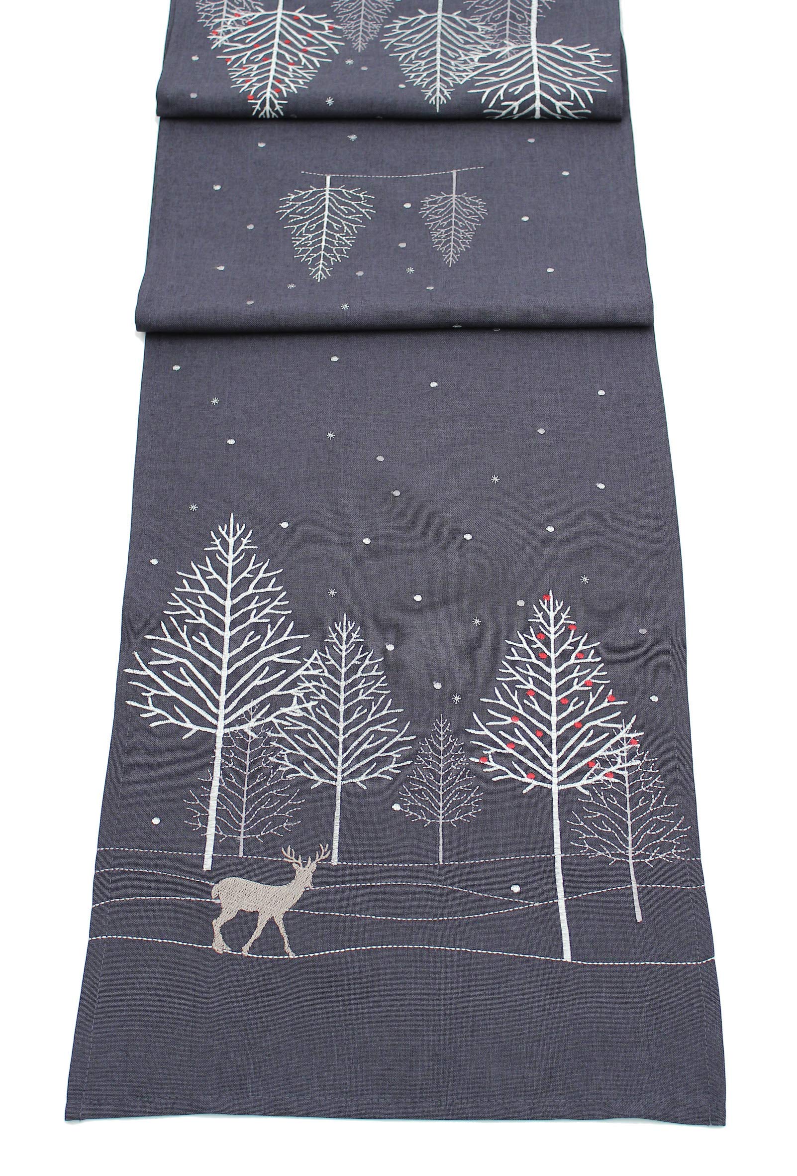 Winter Woods Table Runner (35cm x 190cm)