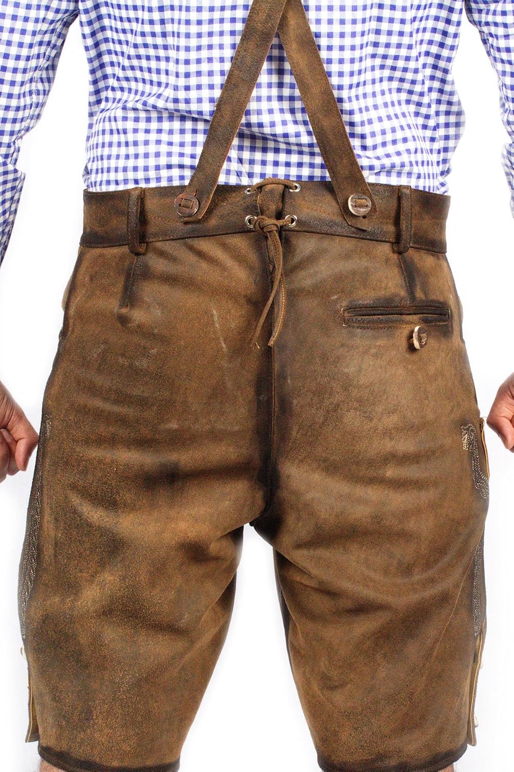 Oktoberfest Bavarian Short Lederhosen Men | Traditional Authentic German Outfit: Clothing