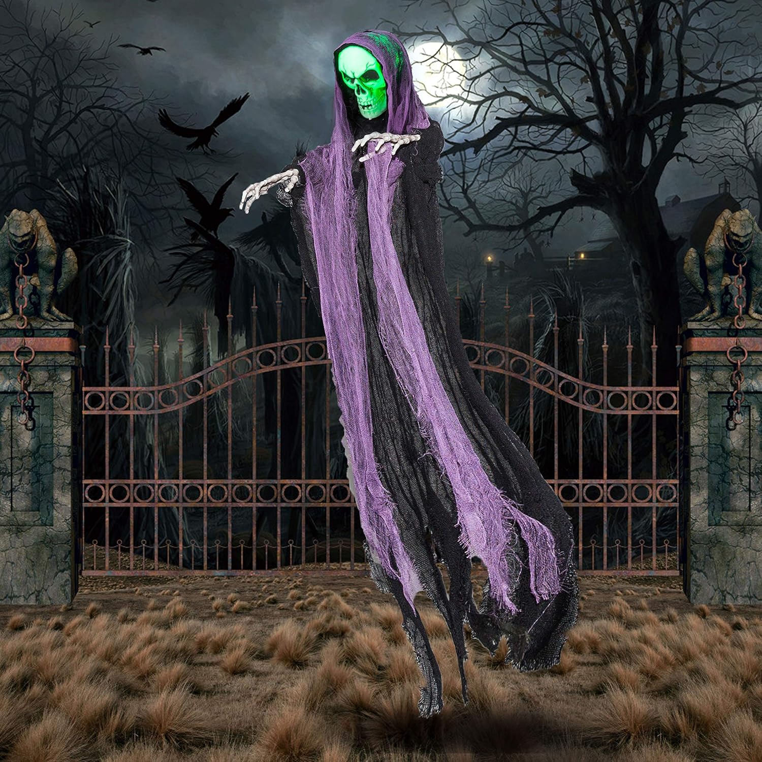Halloween Decorations 4 Ft Hanging Grim Reaper Ghost Prop For Haunted Halloween Decorations 4 Ft Hanging Grim Reaper Ghost Prop For Haunted