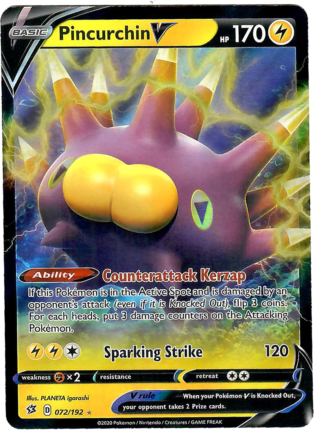 Amazon Com Pincurchin V 072 192 Ultra Rare Pokemon Sword And Shield Rebel Clash Toys Games Amazon Com Pincurchin V 072 192 Ultra Rare Pokemon Sword And Shield Rebel Clash Toys Games