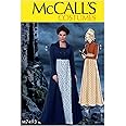 McCall's Patterns M7493 E5 Cropped Jacket, Floor-Length Coat and A-Line, Square-Neck Dress, Size 14-22