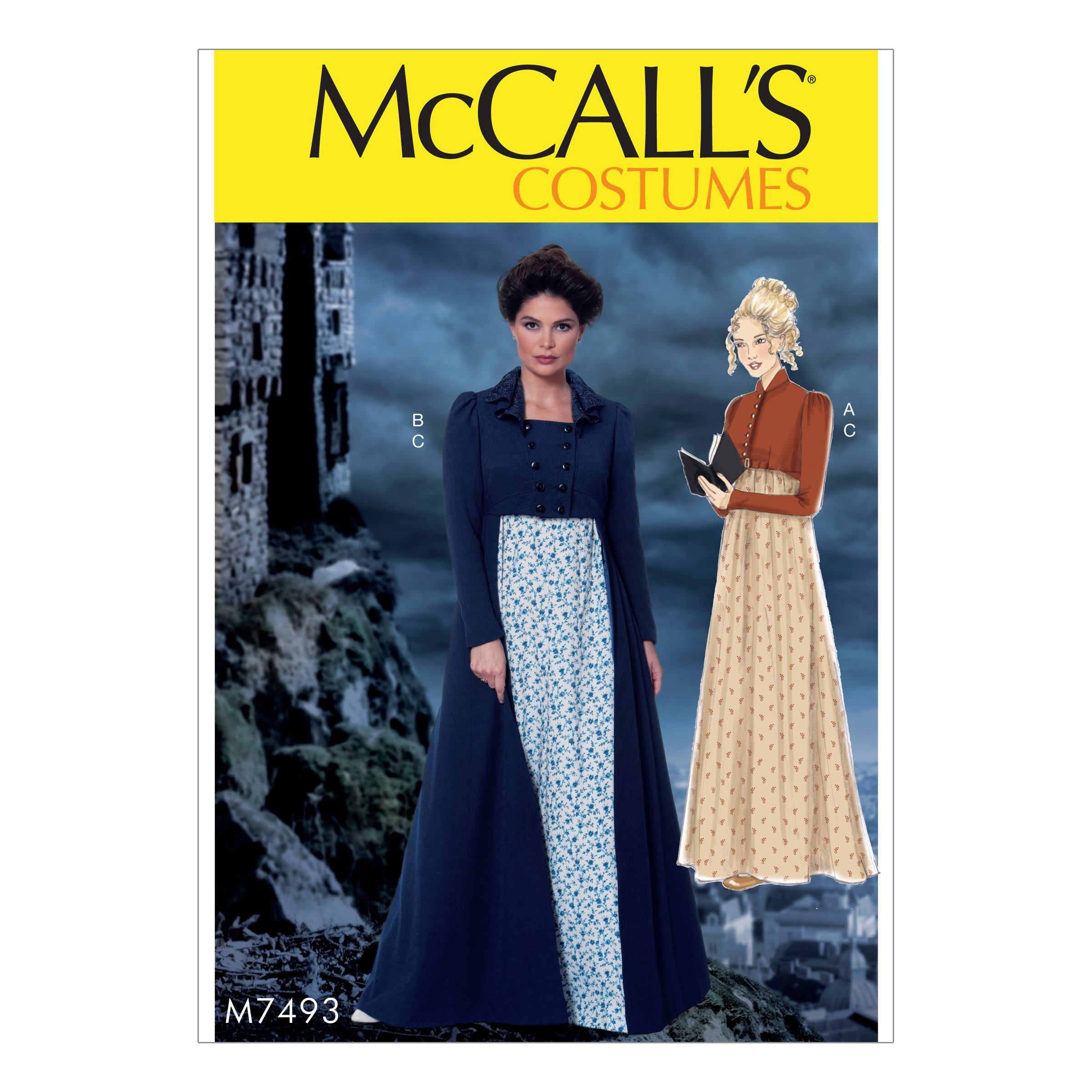 McCall's Patterns 7493 A5,Misses Costumes,Sizes 6-14, Tissue, Multi-Colour, 152 x 213 cm, M7493A50