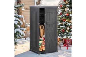 YITAHOME 60-Gallon Secure Package Delivery and Storage Box, Double-Wall Resin, Weatherproof, for Outdoor Use, Curbside or Porch, 8.5 Cubic Feet, Gray