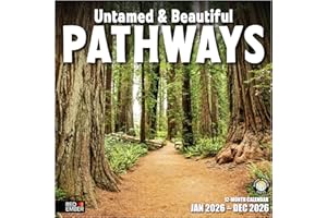 RED EMBER Untamed & Beautiful Pathways 2026 Wall Calendar 12 Month | 12" x 24" Open | Thick & Sturdy Paper | Giftable | Calendar 2026