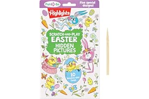 Scratch-and-Play Easter Hidden Pictures: Scratch-and-Play Easter Hidden Pictures (Highlights Fun to Go) 10 Creative Easter Cards with Hidden Pictures Puzzles and Scratch Art for Kids, Scratch-and-Play