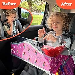 PILLANI Kids Travel Tray for Car - Car Seat Tray