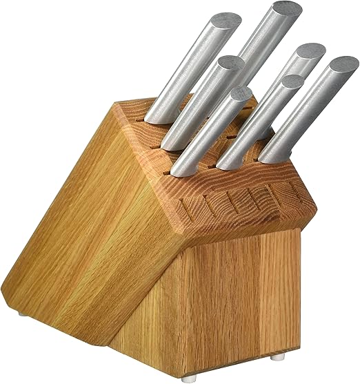 Amazon Com Rada Cutlery S58 Oak Block 7 Pc Stainless Steel