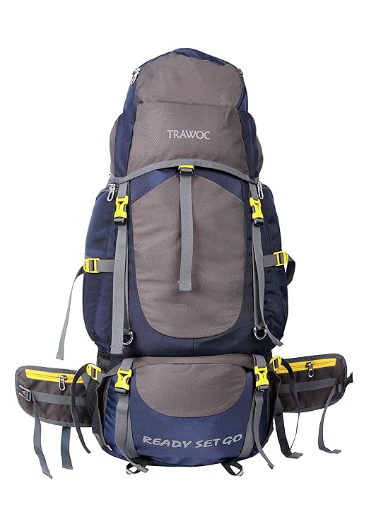 TRAWOC 75L Travel Backpack for Outdoor Sport Camp Hiking Trekking Bag Camping Rucksack BHK003 1 Year Warranty