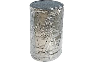 Frost King CF55 Foil Backed "No Itch" Natural Cotton Duct Wrap, 12-Inch x 1-Inch x 15-Feet