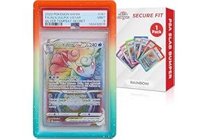 Hobby Defense PSA Slab Bumper 1 Pack - Secure Fit, Won't Slip Off PSA Slab Protector, Easy On/Off TPU Edge Protection, Guard for Slabs, Standard Case Fit, Graded Card Guard- -Rainbow