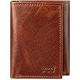Levi's Men's Trifold Wallet-Sleek and Slim Includes Id Window and Credit Card Holder, Tan, One Size