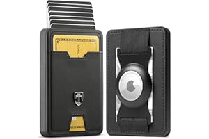 TRAVANDO Swype AirTag* Slim Wallet for Men Metal RFID Blocking Mens Wallet Card Case