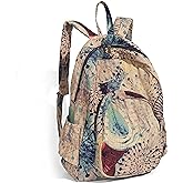 OPQRSTU Women Hippie Hand Bag Large Capacity Bohemian Bag Portable Tourist Fashion Backpacks (Khaki)
