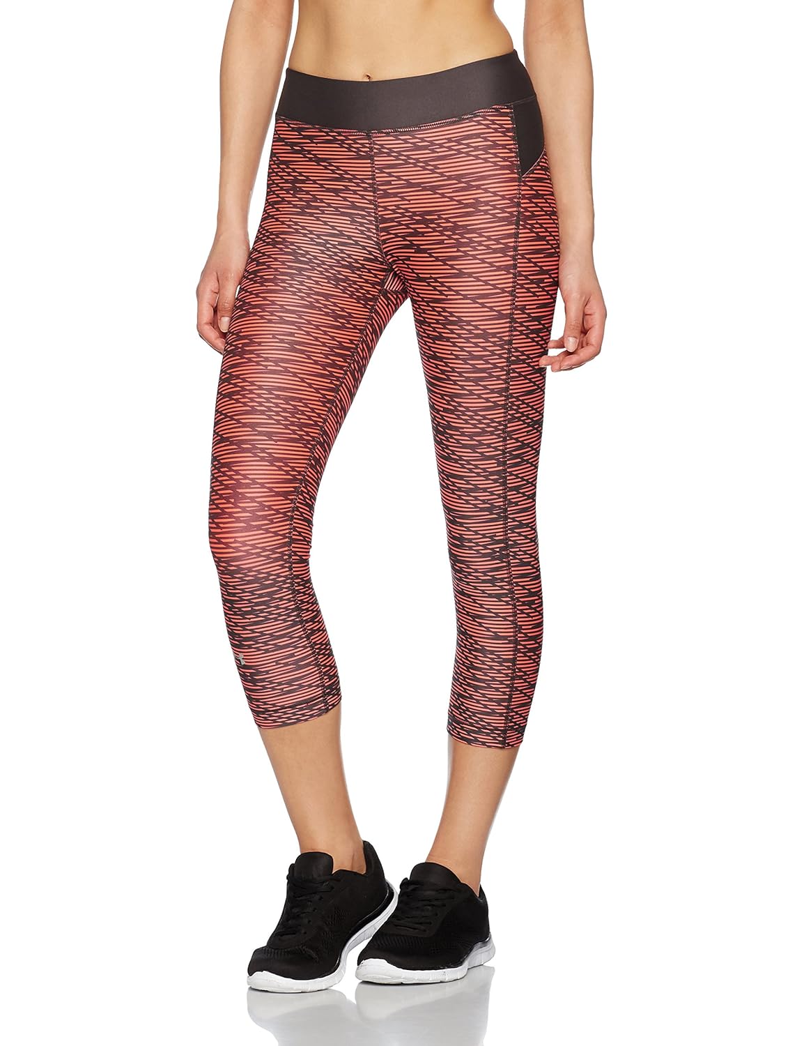 under armour heatgear armour printed capri women's sports leggings