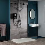 Triton Showers Danzi DuElec 9.5 KW Electric Shower Black Rainfall Head view 5