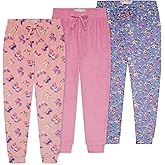 BTween Girls 3 Pack Velour Jogger Pant Set Solid, Tie Dye or Camo Sweatpants for Girls