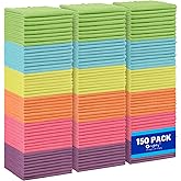 Orighty Microfiber Cleaning Cloths, Pack of 150, Highly Absorbent Cleaning Supplies, Lint Free Cloths for Multiple-use, Powerful Dust Removal Clean Rags for House, Kitchen, Car Care(12x12 inch)