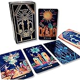 La Muci Fantome Tarot Card Deck 80-Card Minimalist Deck with Guidebook and AR App for Beginners, Inspired by Astrology, Phantomwise & Golden Thread