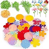 Toyly DIY Fabric Flower Bouquets Toys Accessories - Flowers Market Toy Fittings - Arts & Crafts Toy Parts