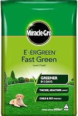 Miracle-Gro Fast Green Lawn Food 14 kg Bag Spreader 400 sq m Coverage