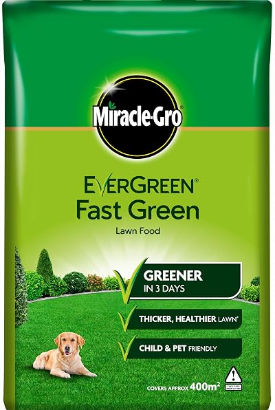 Miracle-Gro Fast Green Lawn Food 14 kg Bag Spreader 400 sq m Coverage