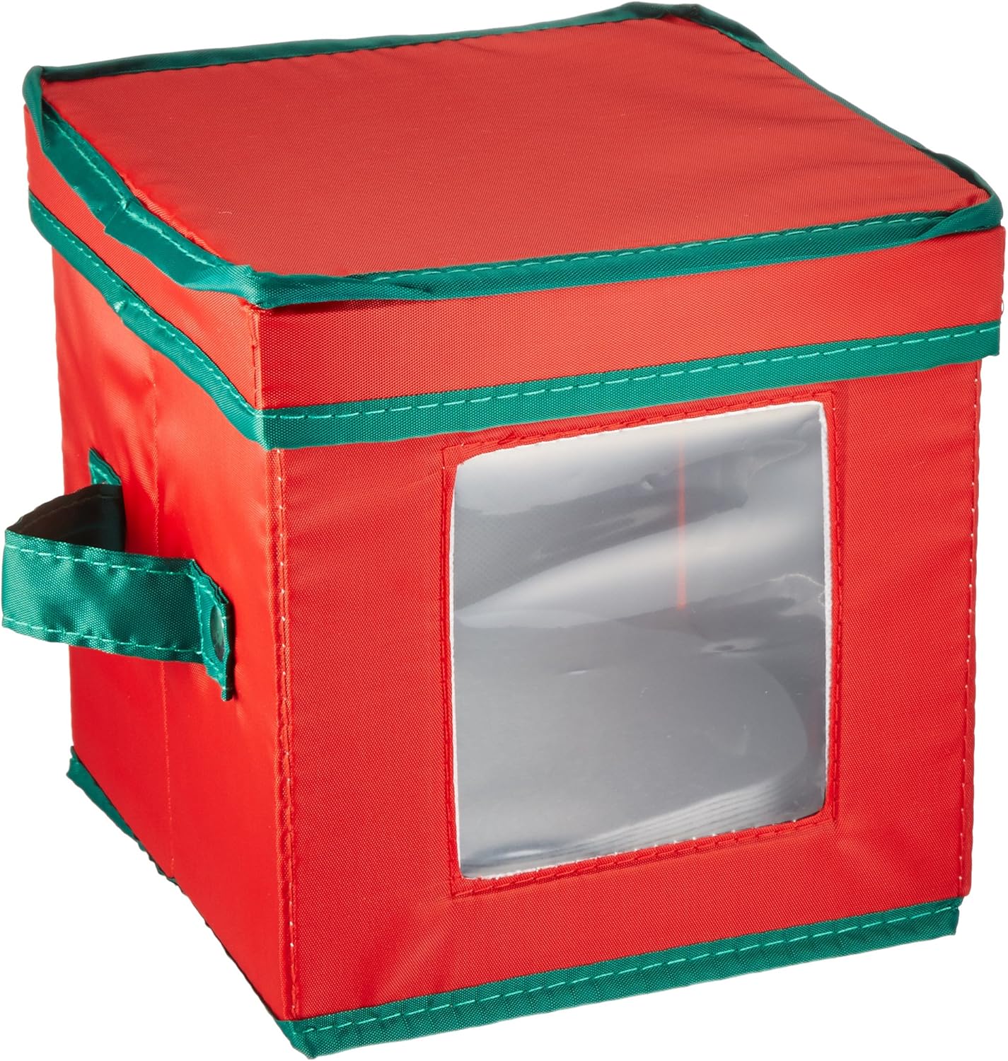 Household Essentials 530RED Holiday China Storage Chest with Lid and