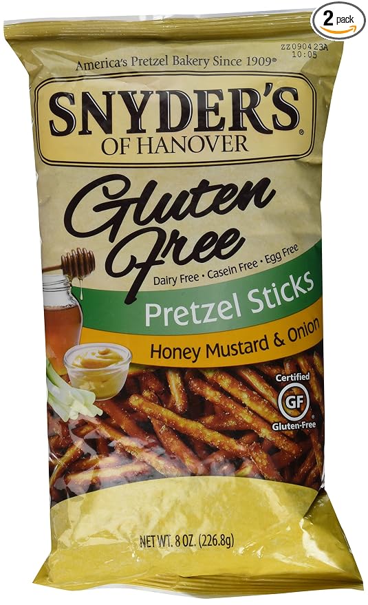 Snyder S Of Hanover Gluten Free All Natural Pretzel Honey Mustard And Onion Sticks 8oz 2 Pack Klaodanarfose