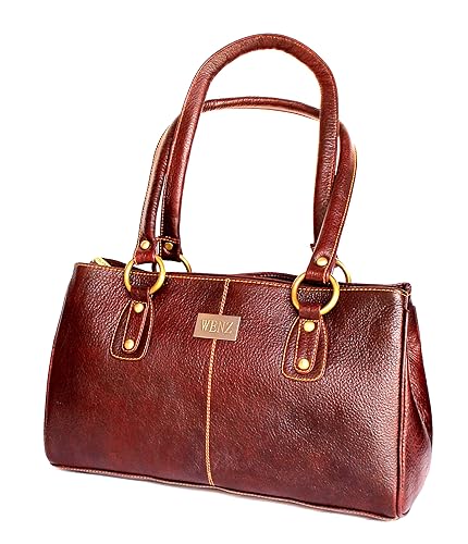 StonKraft Womens Leather Handbag (Brown)