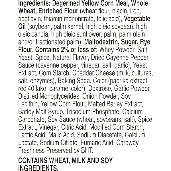 CHEX MIX HOT AND SPICY SNACK MIX, SAVORY SNACK BAG, 8 OZ