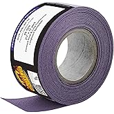 Dura-Gold Premium 80 Grit Purple Film Ceramic Longboard Sandpaper, 2-3/4" Wide Continuous 12 Yard Roll - Hook & Loop Backing for Auto & Woodworking Air File Long Board Sanders, Hand Sanding Blocks