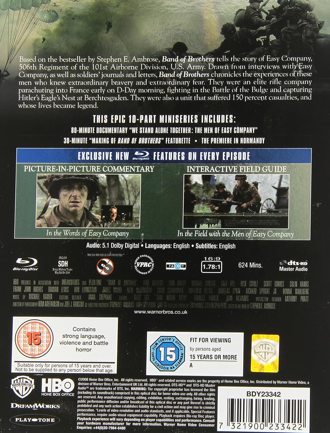 BAND OF BROTHERS COMPLETE [Reino Unido] [Blu-ray]: Amazon.es ...
