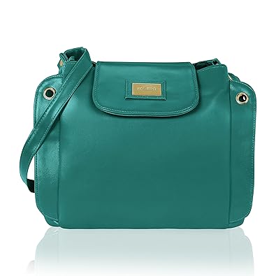 Kleio Stylish Ultra Spacious 3 Compartment Sling Hand Bag For Women/Girls