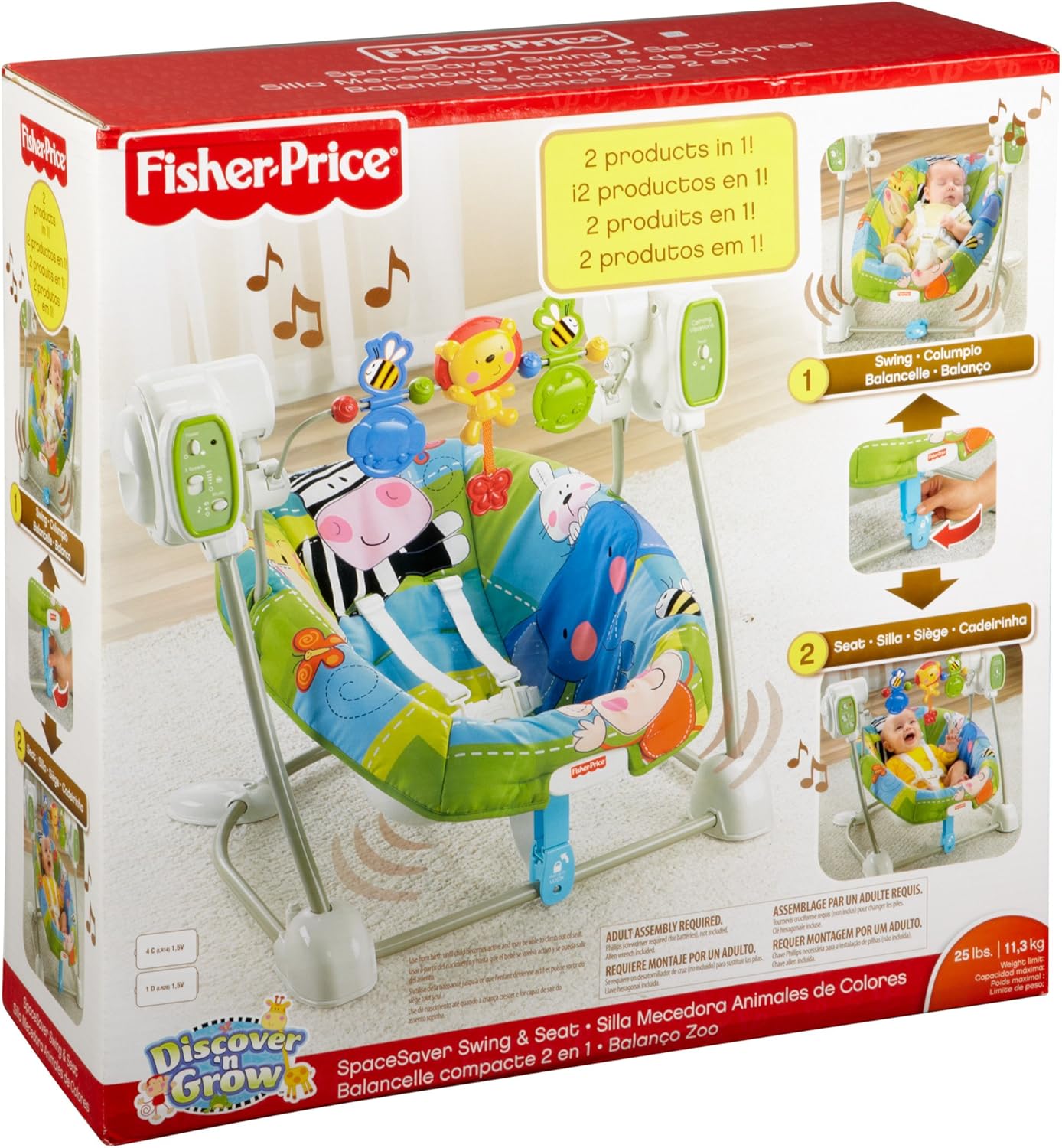 fisher price discover and grow swing