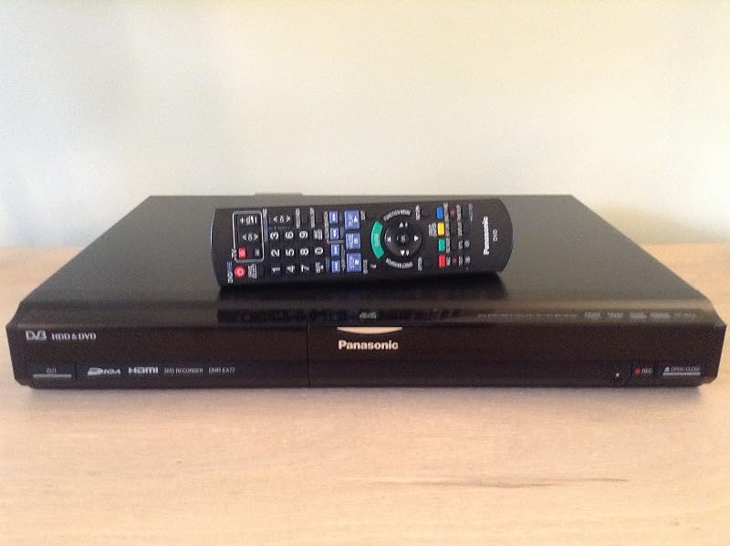 Panasonic DMR-EX77EB-K 160GB HDD DVD Recorder 1080p Freeview Black