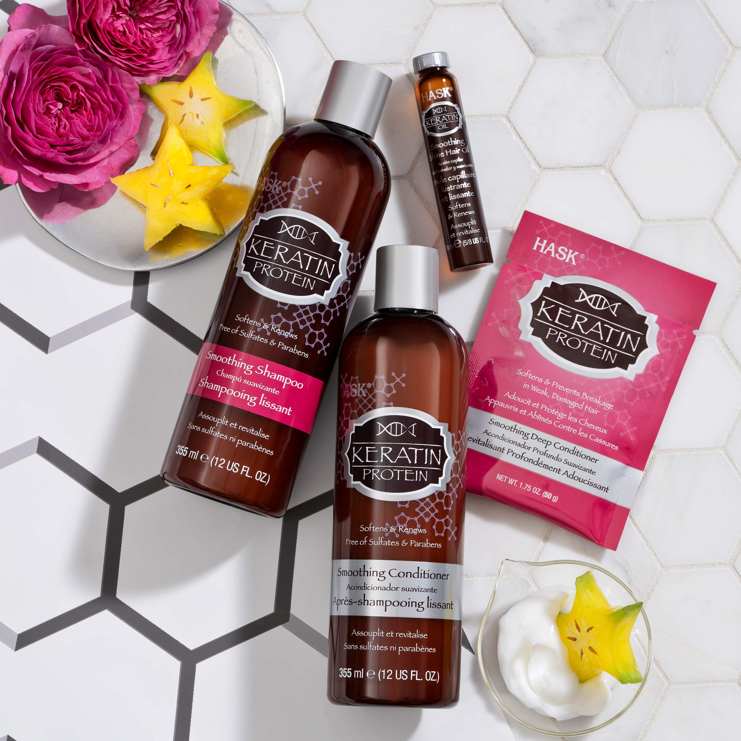 Hask Shampoo Keratin Protein Smoothing, 12 Fl Oz (Pack of 2) Buy