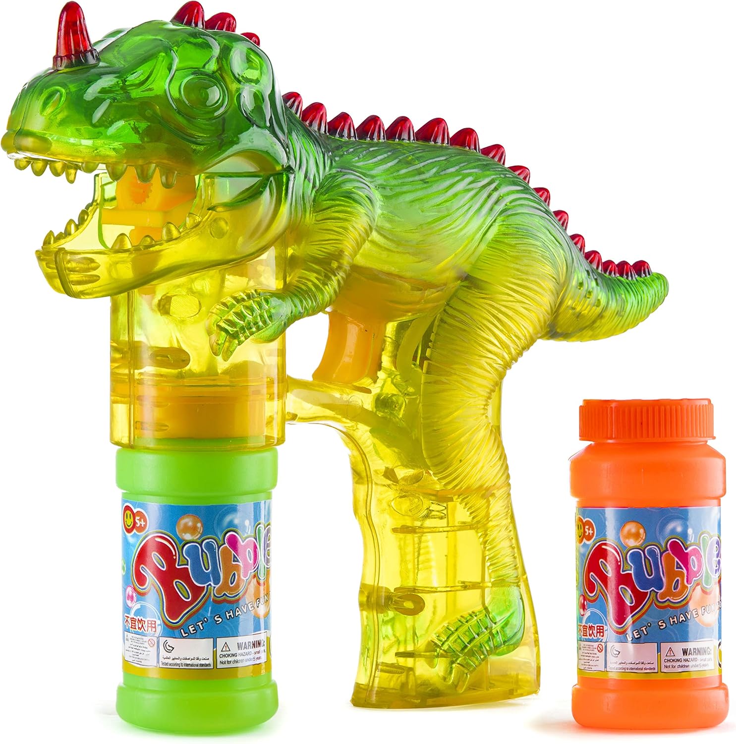 light up dinosaur bubble wand