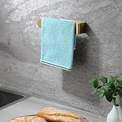 Taozun Adhesive Towel Rack/Hand Towel Holder, Gold
