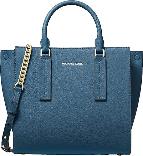 alessa medium pebbled leather satchel