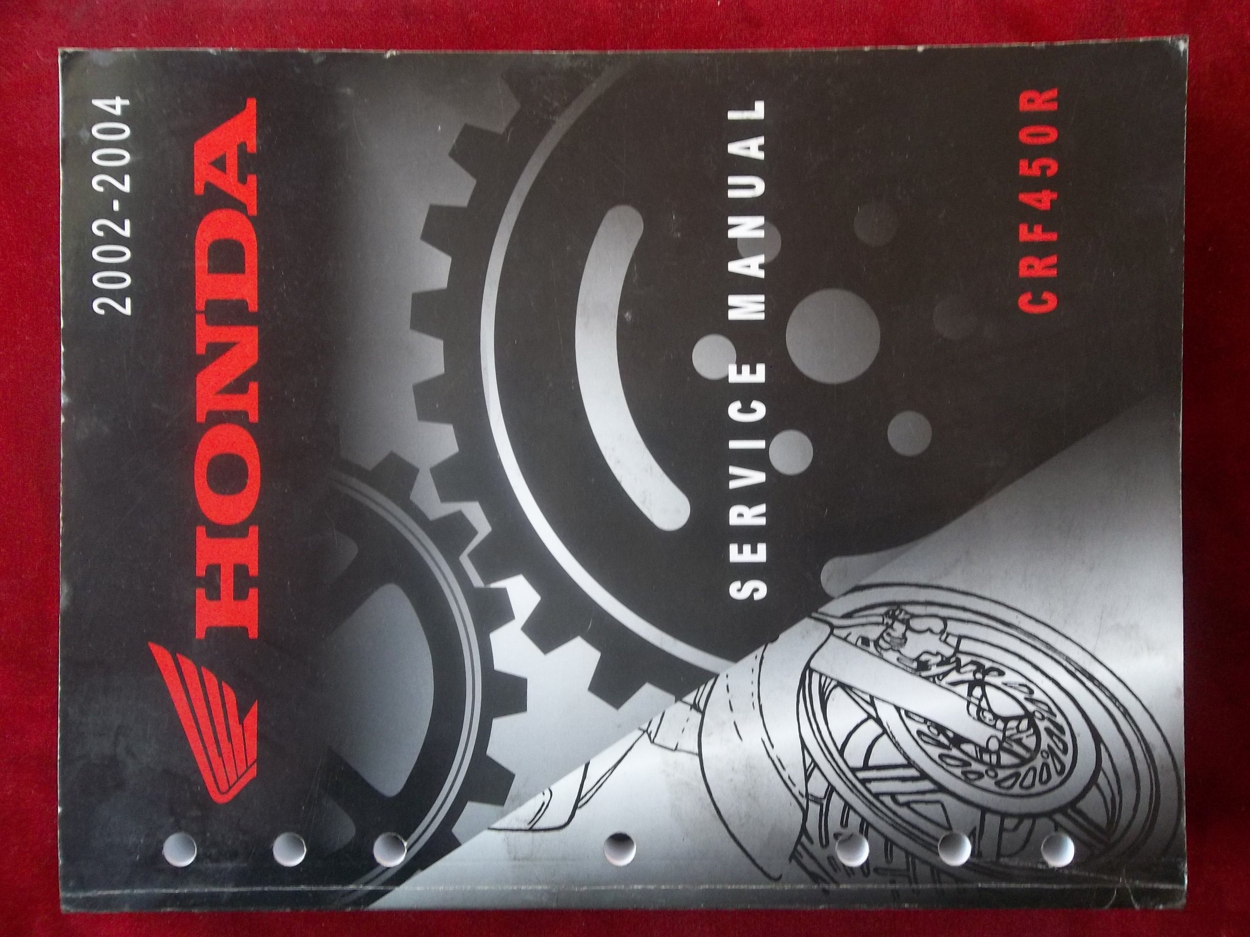 2002 2003 2004 CRF450R CRF 450 R Honda Service Repair Manual 2243 Paperback  – 2002