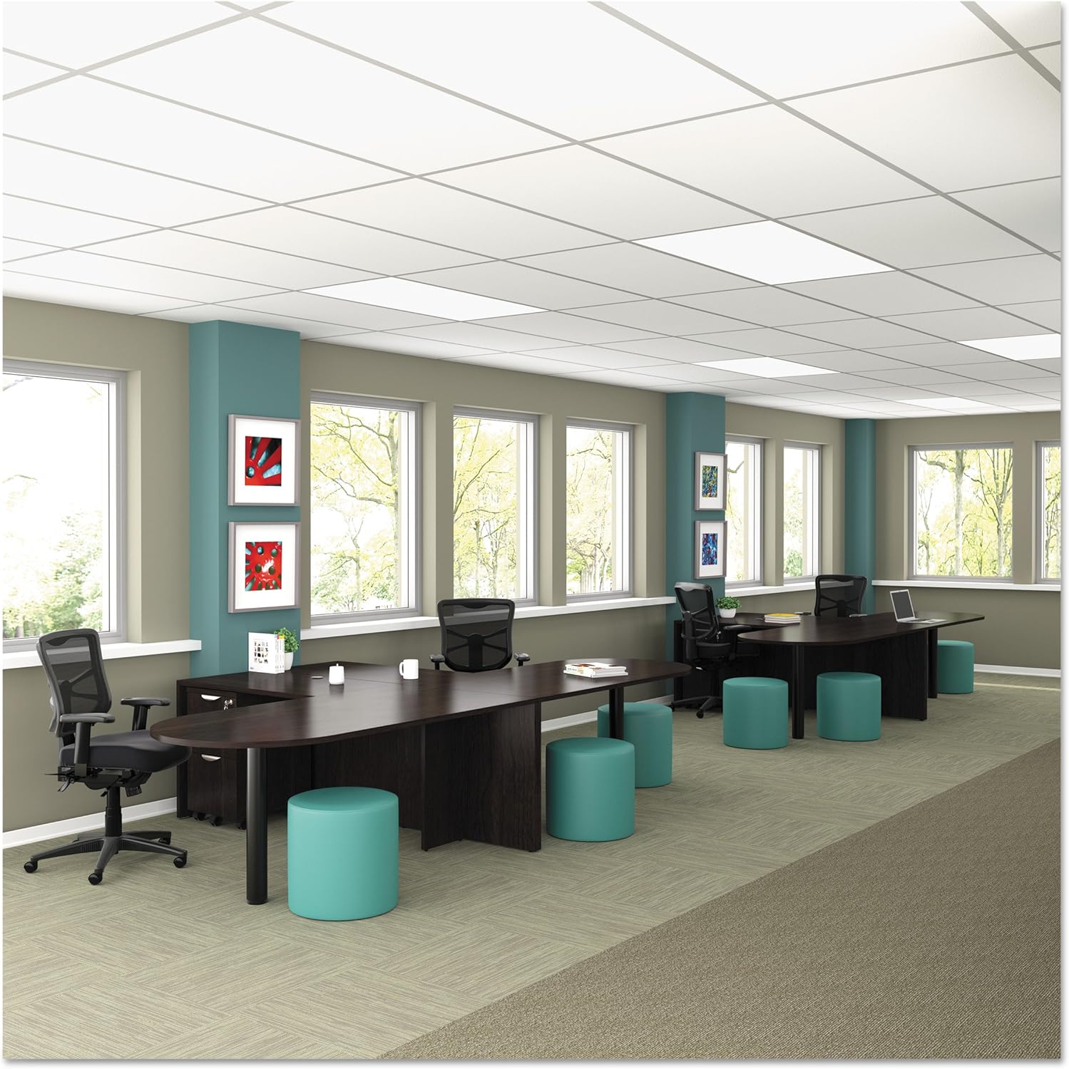 Alera ALE Valencia Mobile B/B/F Pedestal File, 15 7/8 x 20 1/2 x 28 3/8, Espresso: Furniture & Decor