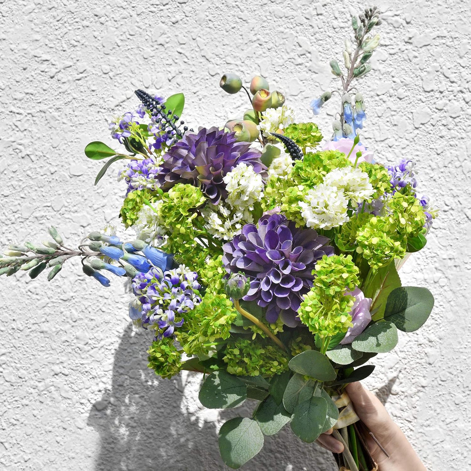 Amazon Com Fiveseasonstuff Artificial Flowers Foxglove Digitalis Purpurea Silk Flowers Decor 2 Stems 29 1 Inches Tranquil Blue Home Kitchen